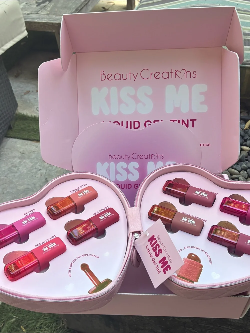Beauty Creations Kiss Me Liquid Gel Tint Set - Pink Shades